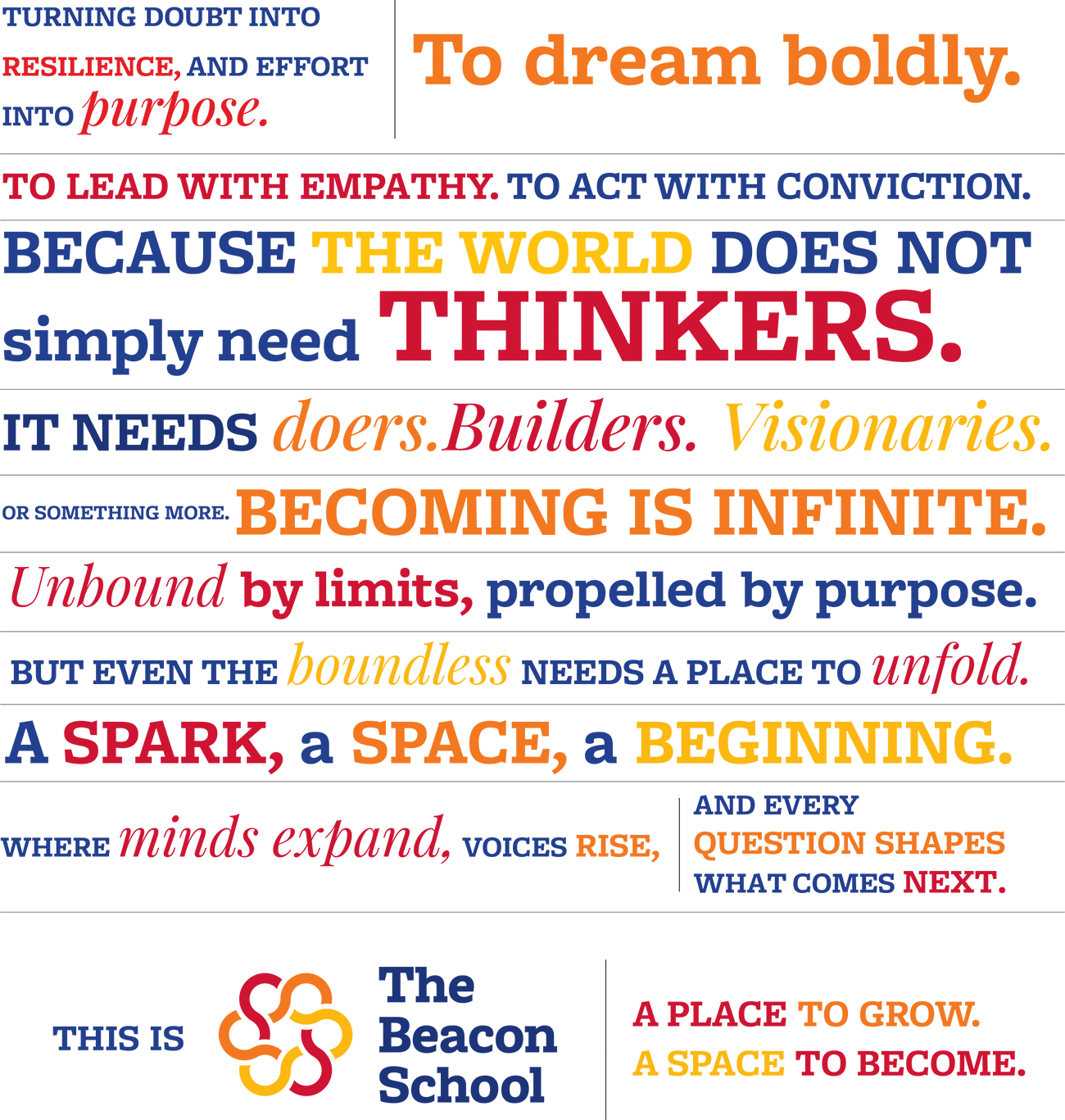 The Beacon School bottom manifesto